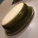 Breton dish in green and yellow ceramic