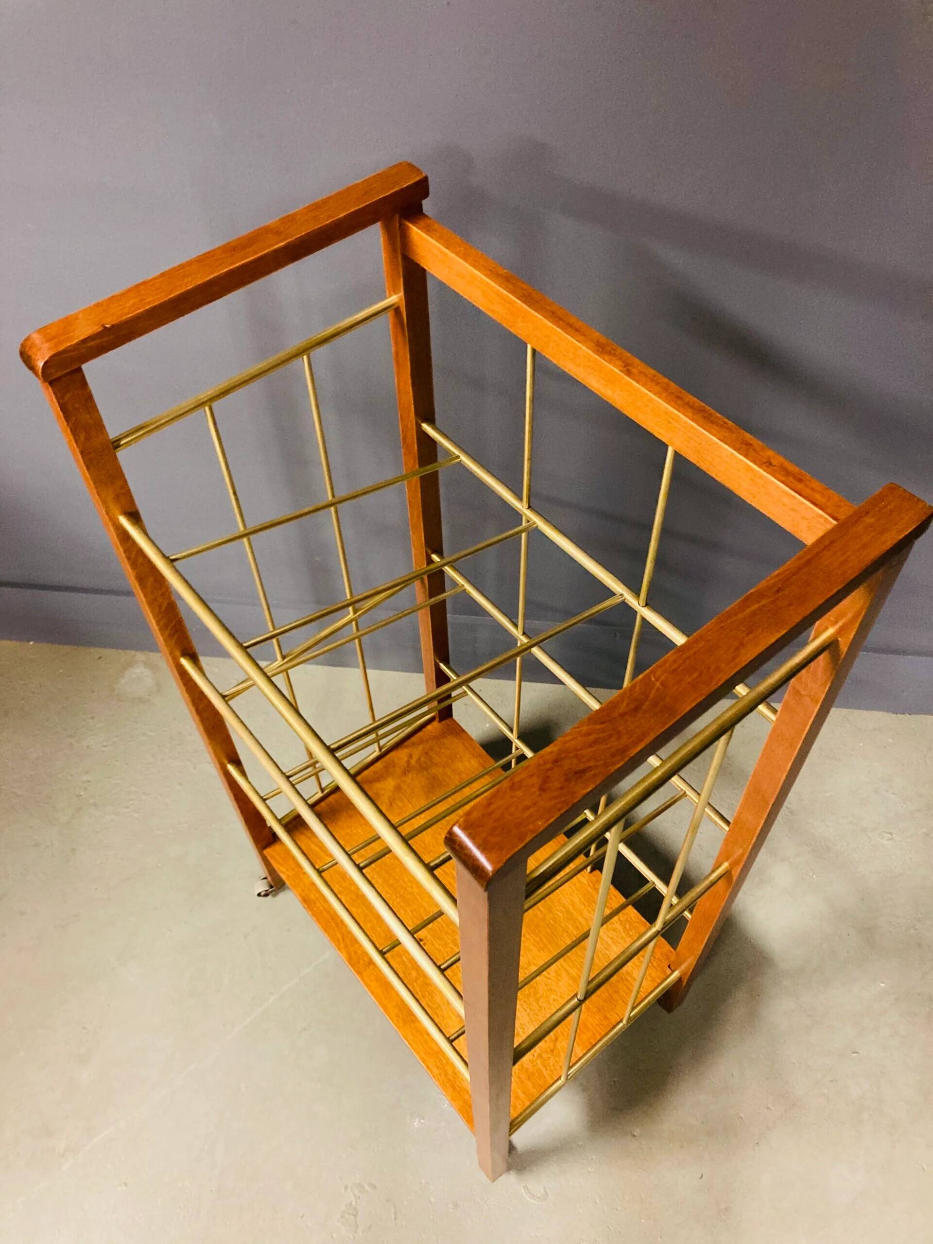 Vintage Scandinavian magazine rack, 1960s