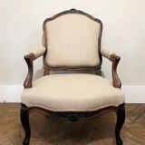 Fauteuil à la reine, style Louis XV, XIXème siècle