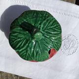 Barbotine strawberry jam pot