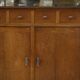 Buffet Art Déco moderniste en chêne massif 1940’s