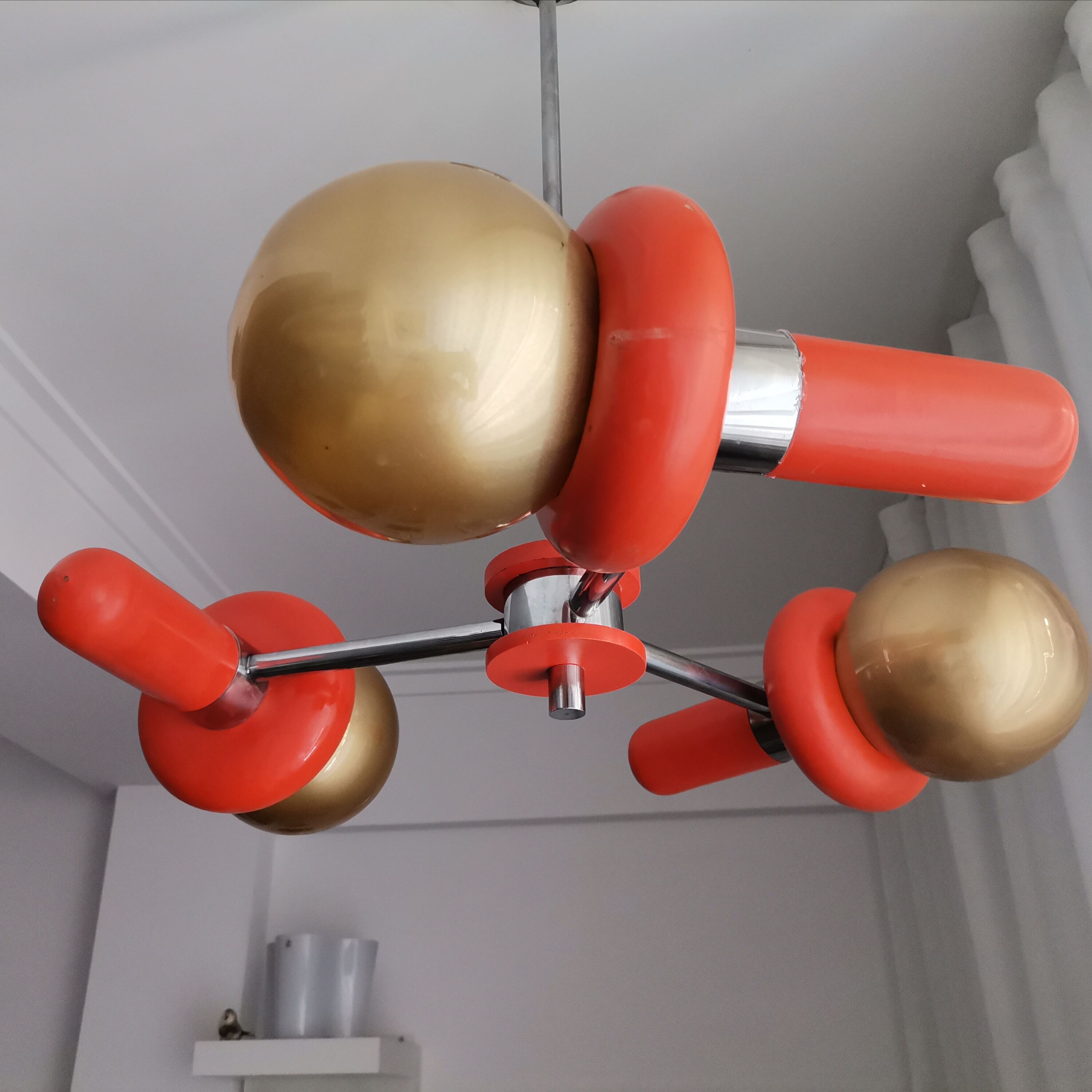 Vintage space age sputnik chandelier