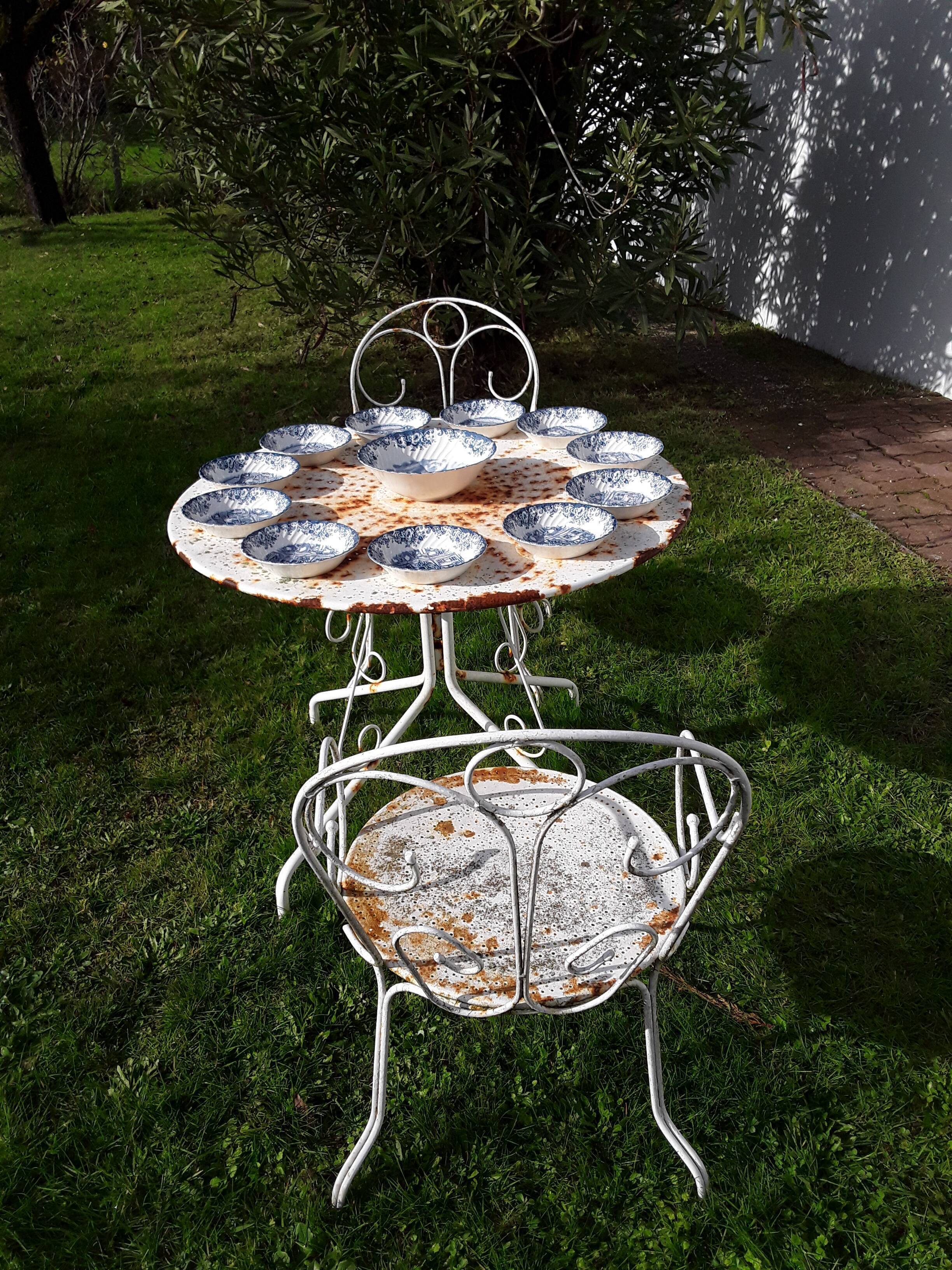 English faeble dessert service