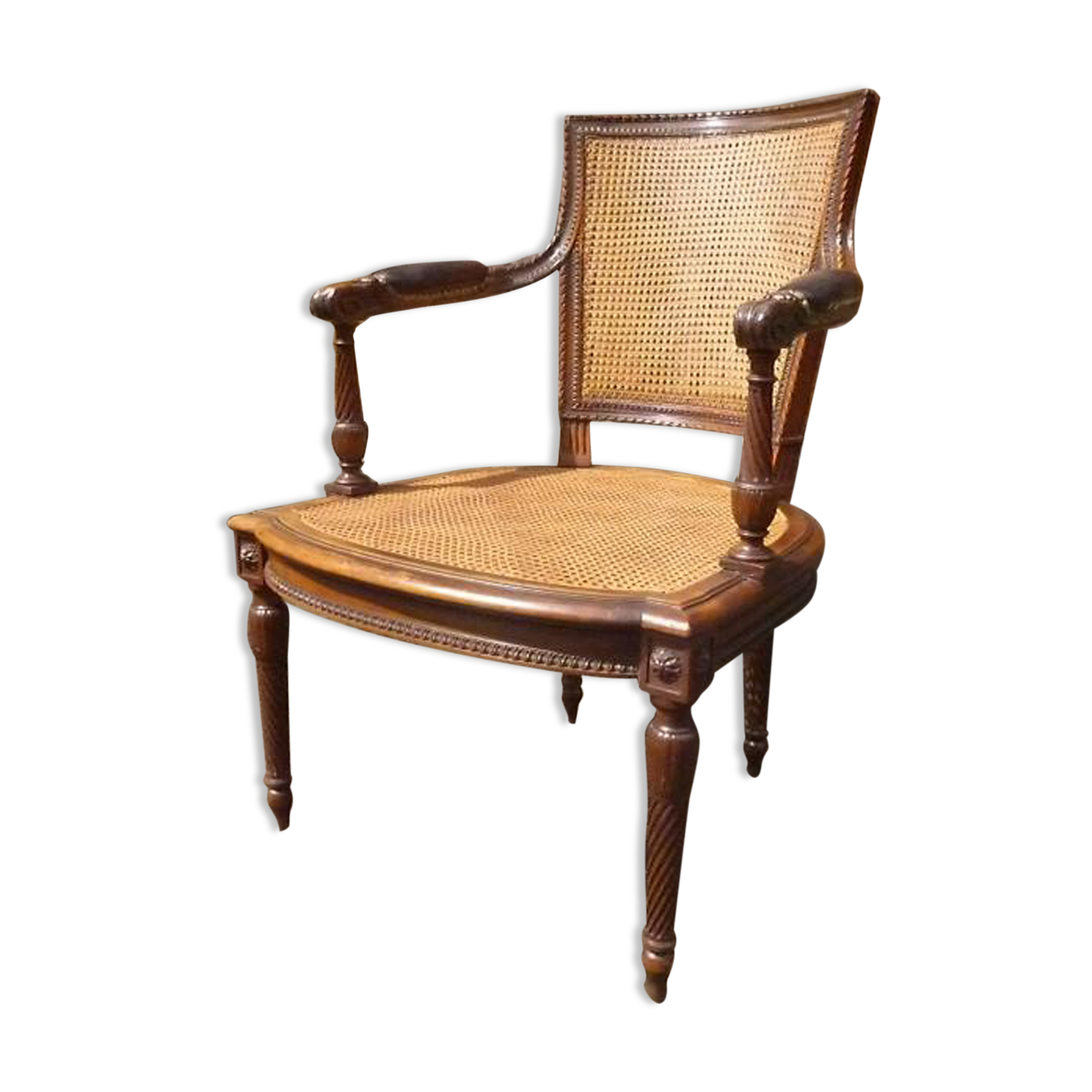19th-century canna chair