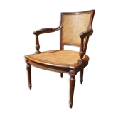 Fauteuil canné époque XIXe