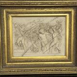 Marble high relief by François Duquesnoy "Putti, garlands and flowers" Paris