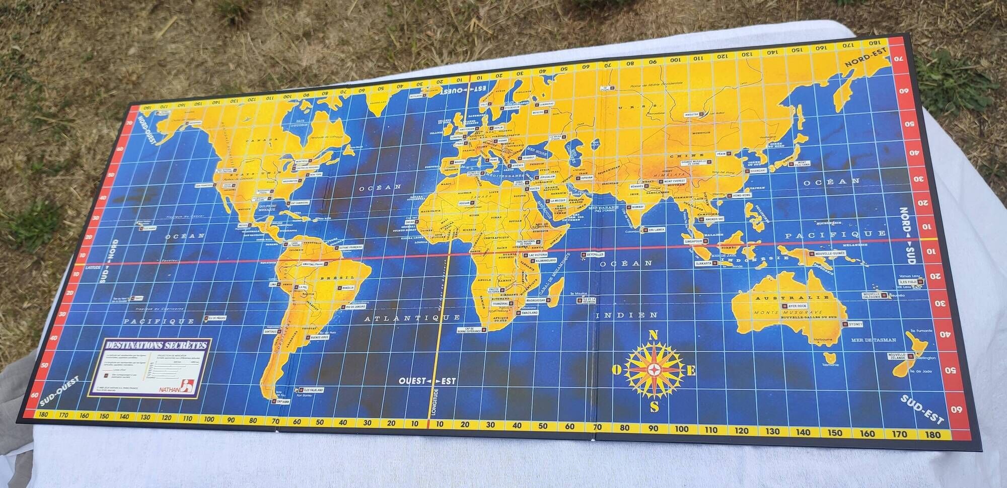 Vintage board game Secret Destinations Nathan Complete 1986