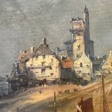 Tableau, Marine sur la côte d’Opale XIX siècle