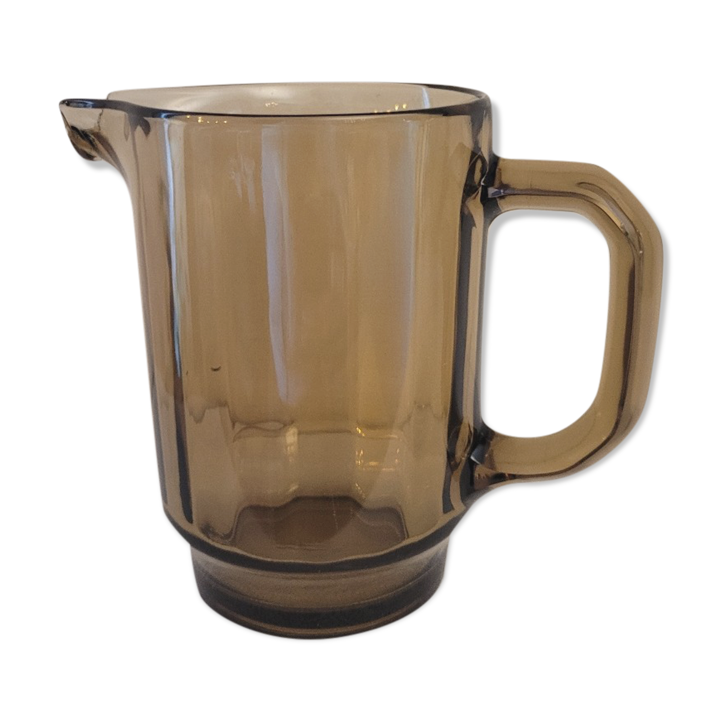 70's glass pitcher