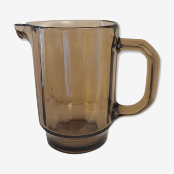 70's glass pitcher