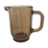 70's glass pitcher