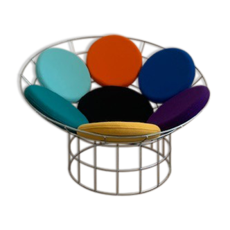 Fauteuil circulaire Paon de Verner Panton édition Habitat
