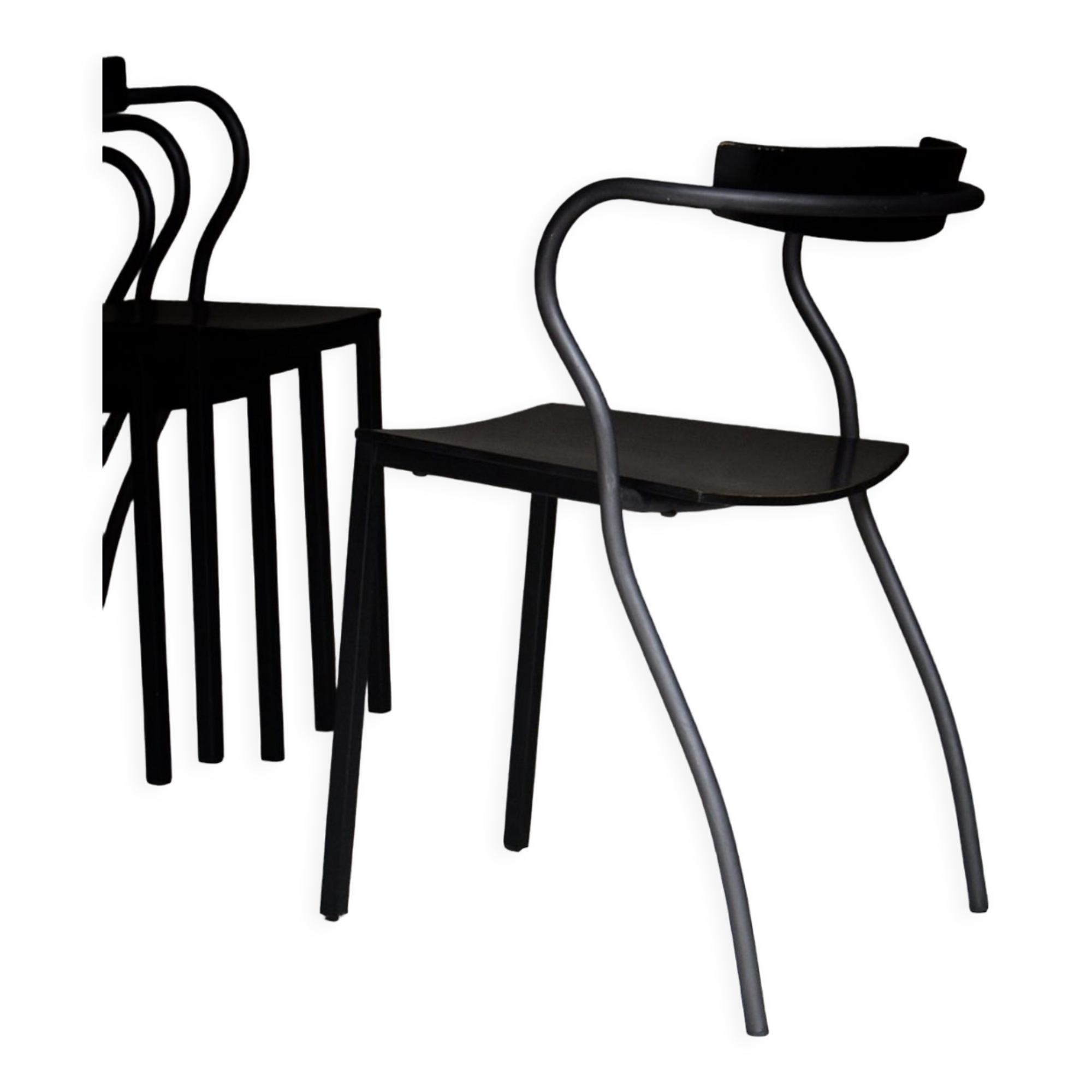 Suite de  4 chaises "Rio" par Pascal Mourgue pour Artelano