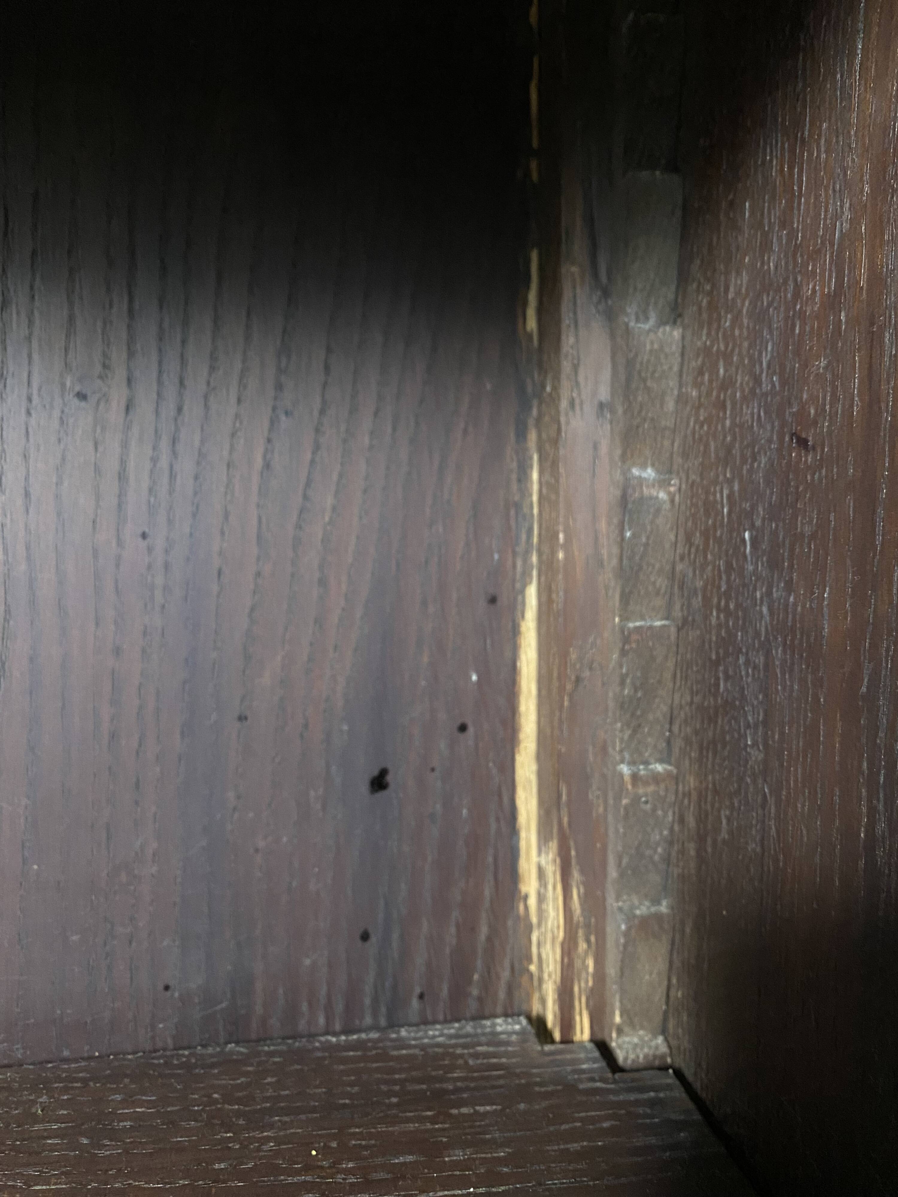 Large vintage wooden bookcase