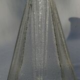 Ancien pichet carafe pot à eau de bistrot en verre moulé 1950s