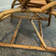 Pair of rattan shell armchairs 60s