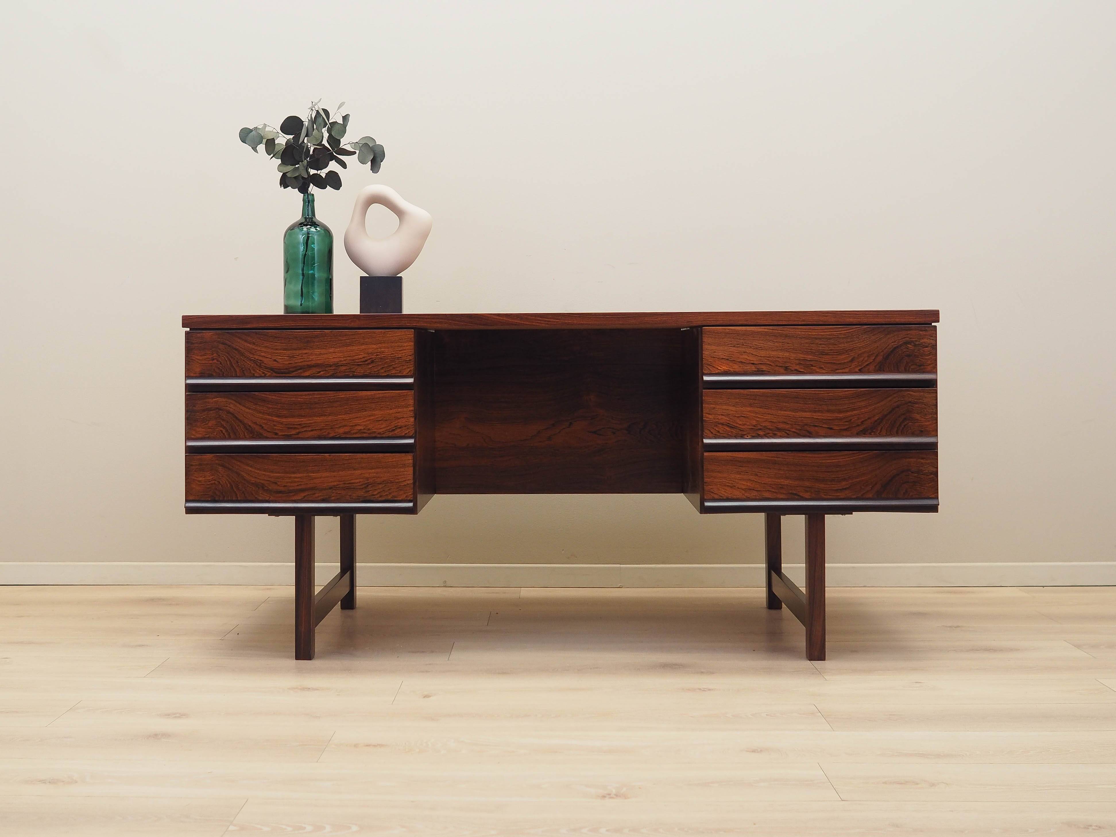 Rosewood desk, Danish design, 1970s, production: Denmark