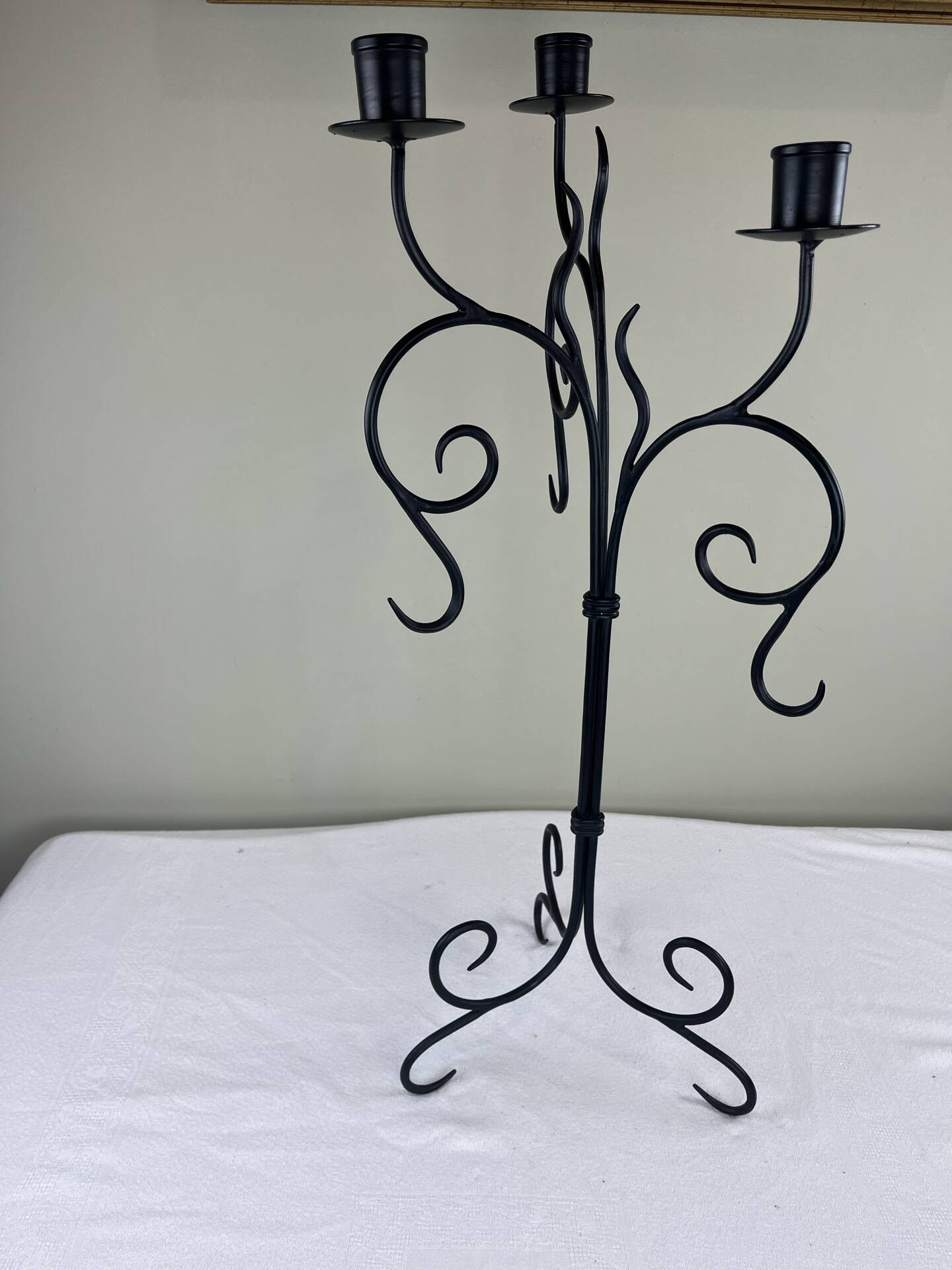 Large iron chandelier