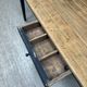 Farm table with black patinated legs (renovated)