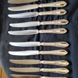 12 silver-plated metal knives by Félix Frères