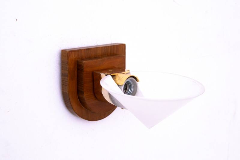 Set of four Art Deco wall lamps, Poland, 1950s.