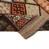 Handwoven Unique Anatolian Brown Runner Carpet 90 cm x 340 cm