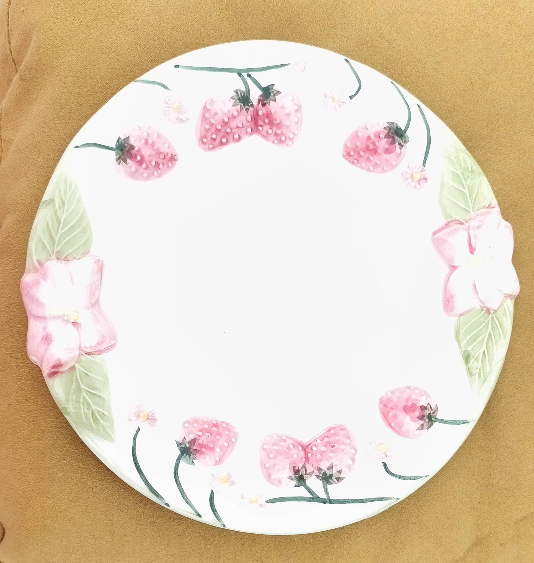 Assiette barbotine Francisco Guarino