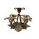 Mid-century 5-arm brass flower candlestick