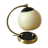 Old lamp articulated with opaline