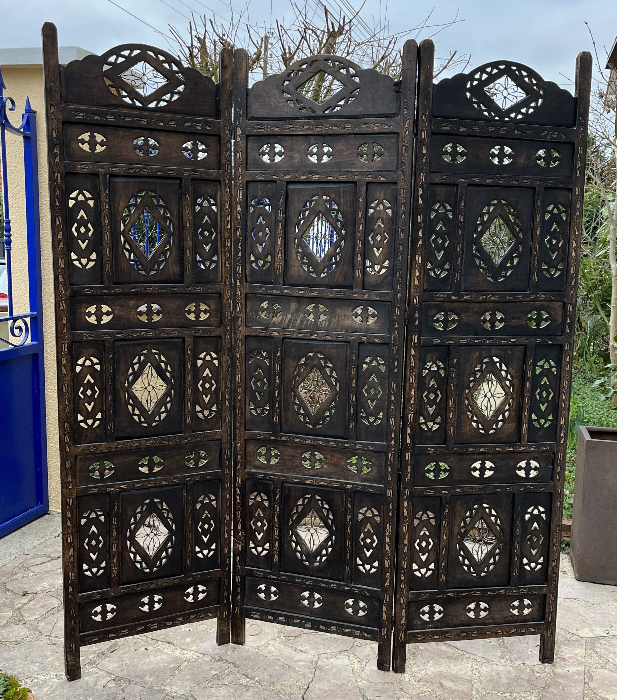 Old wooden screen