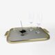 Vintage top in brass and aluminum sheet diamond tip