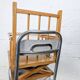 Chaise haute métal et bois