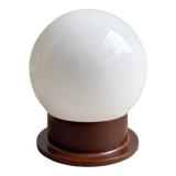 Plafonnier globe en verre vintage - plastique brun