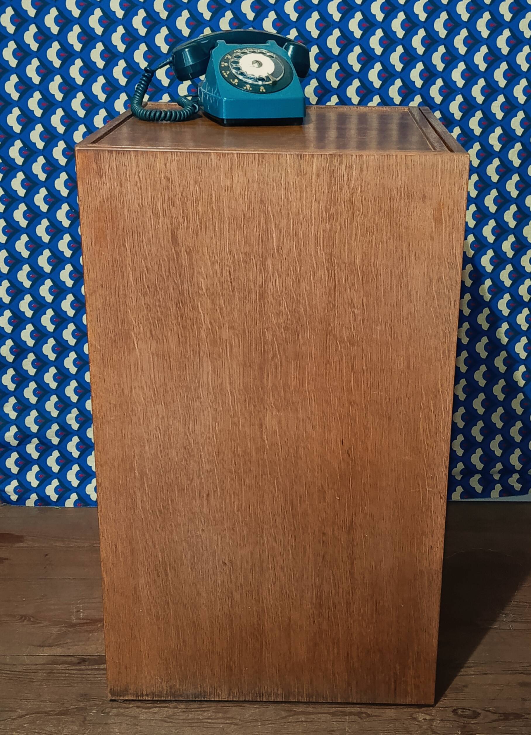 Vintage folding telephone table