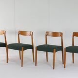 Set of 4 Danish Chairs 'Bjerremose'