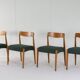 Set of 4 Danish Chairs 'Bjerremose'