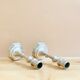Pair of Pioneer EPNS silver-plated nickel candlesticks