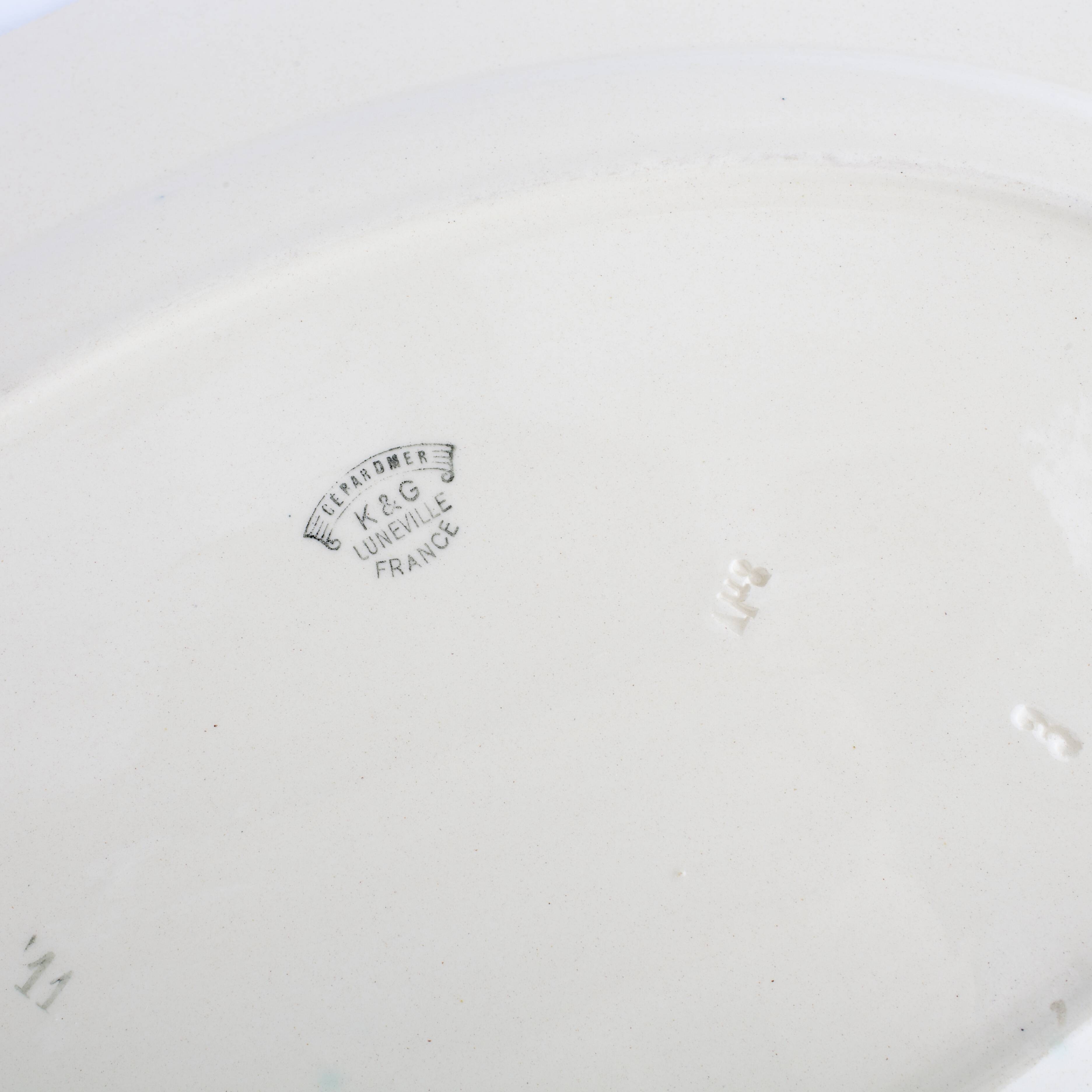 Oval flat K&G Lunéville model Gérardmer