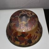 Gallé Tip Glass Paste Mushroom Lamp
