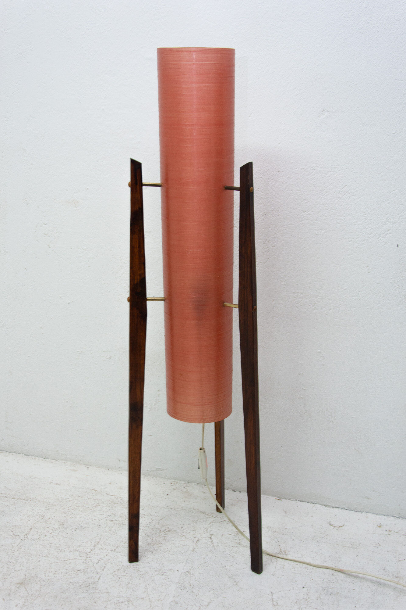Mid century Rocket floor lamp, Brussels period, 1950´s, Czechoslovakia
