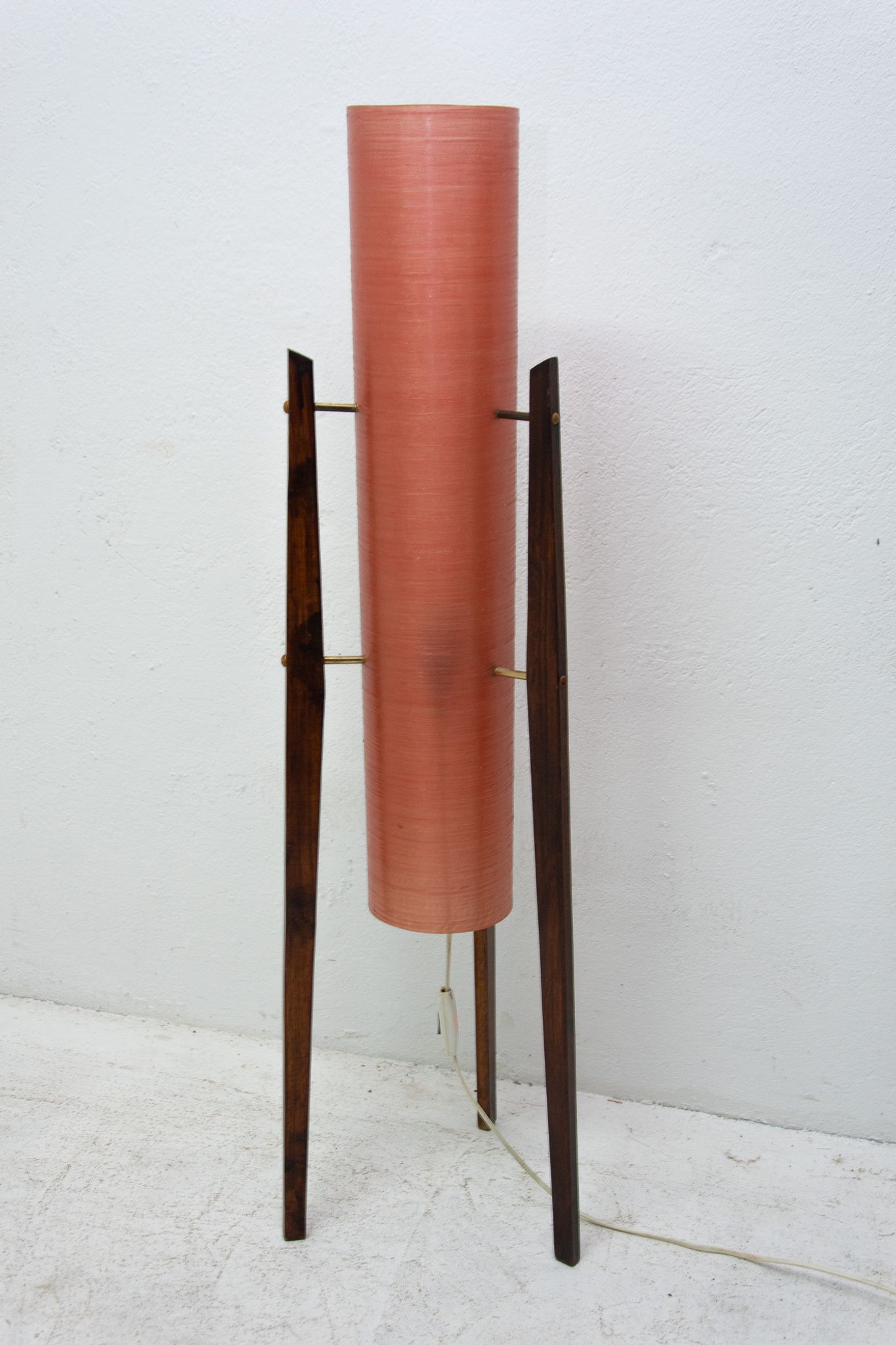 Mid century Rocket floor lamp, Brussels period, 1950´s, Czechoslovakia