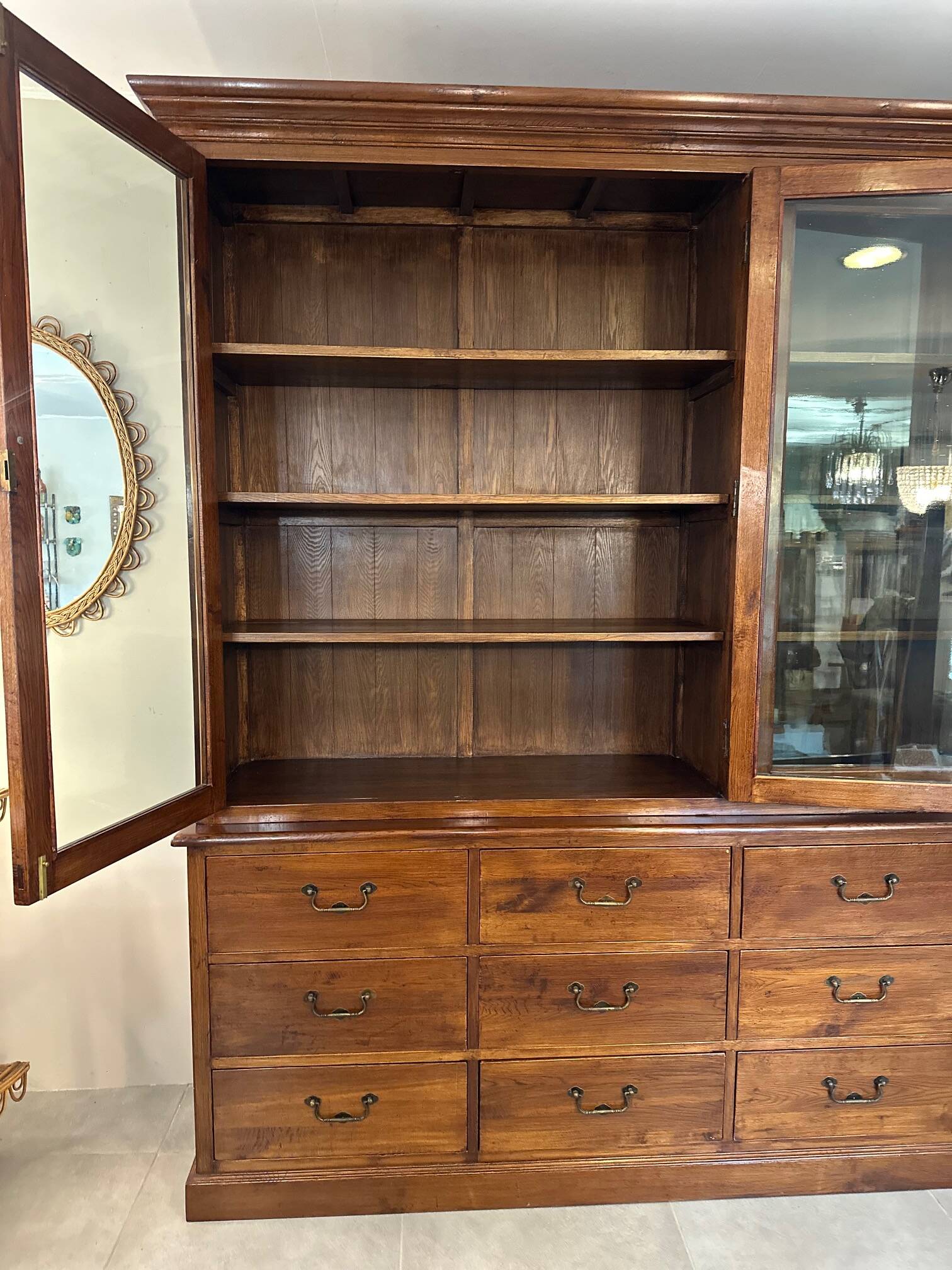 Oak display cabinet 1920
