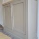 renovated wooden sideboard in brown