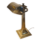Art Deco brass desk lamp from the 1930s to 1950s, electric OK, h43x30