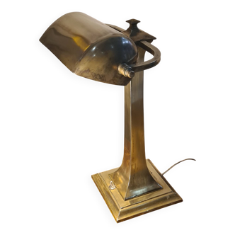 Art Deco brass desk lamp from the 1930s to 1950s, electric OK, h43x30