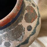 Polychrome decorated terracotta jar