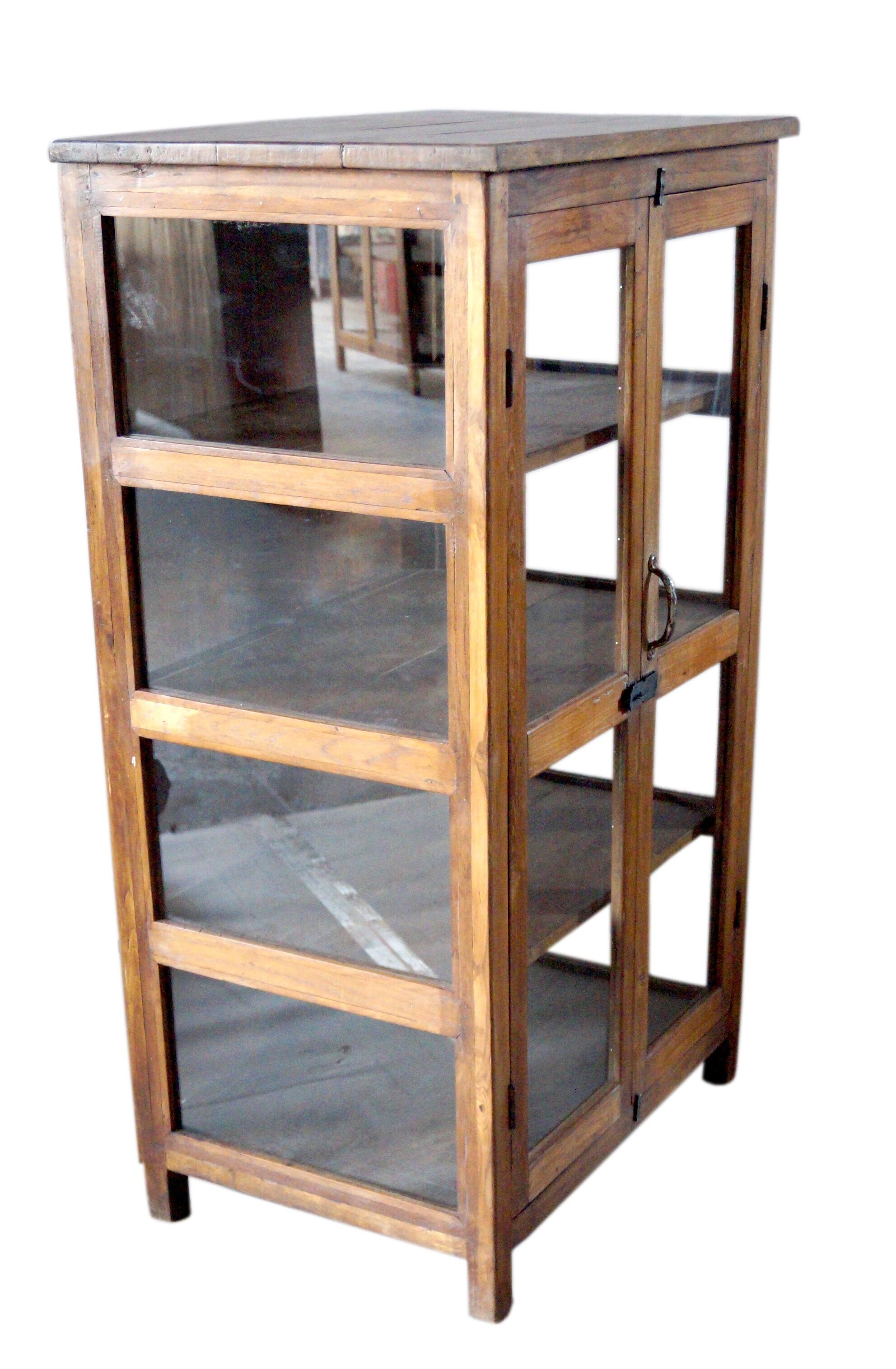Tek window cabinet / four interior compartments / twelve glass panels