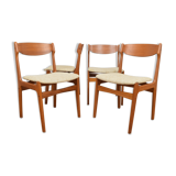 Mid-Century Danish Teak Dining Chairs, Set of 4
