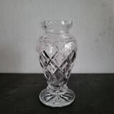 Vintage Bohemian crystal vase in excellent condition.