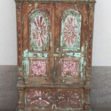 Ancienne armoire en bois - 2 portes et 1 tiroir